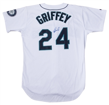 1998 Ken Griffey Game Used and Signed Seattle Mariners Home Jersey (Griffey COA)